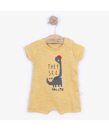 Just Kiddin Baby Dino Park zeka sa kratkim rukavima dečake Veličina 56 Yellow