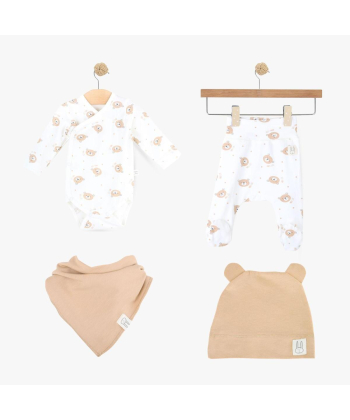Just Kiddin baby Little Roar set odeće za dečake 4 u 1 veličina 56 Beige - 17001371