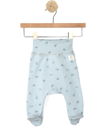 Just Kiddin Organic pantalonice sa stopicama za dečake 3-6 meseci Blue - 17001108