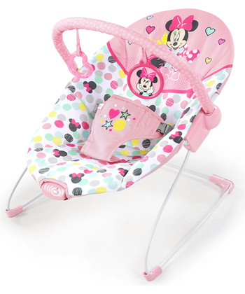 Kids II Bright Starts ležaljka za bebe sa vibracijom Minnie Mouse Spotty Dotty do 9kg SKU12229