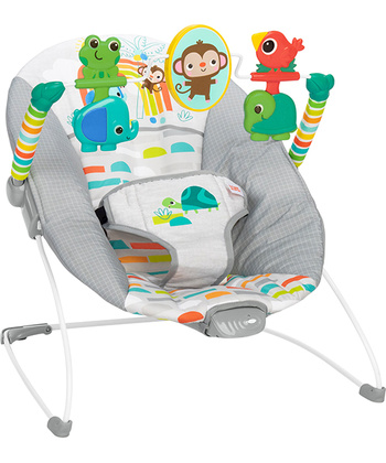 Kids II Bright Starts ležaljka za bebe sa vibracijom Playful Paradise do 9 kg SKU13070
