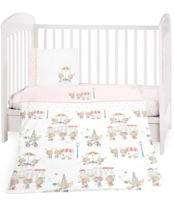 Kikka boo posteljina za bebe 5pcs day in paris
