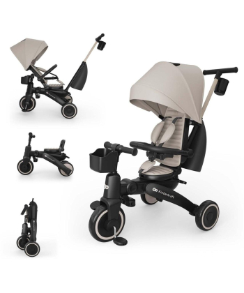 Kinderkraft Jazz 3 sklopivi i rotirajući ticikl za decu Beige
