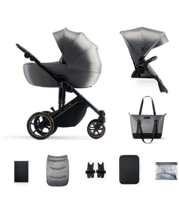 Kinderkraft Prime 2 kolica za bebe 2 u 1 Sand Shadow Grey