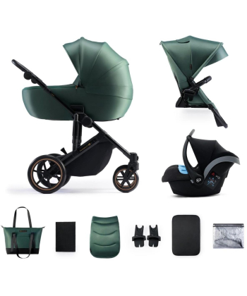 Kinderkraft Prime 2 Pro kolica za bebe 3 u 1 Green