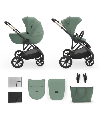 Kinderkraft Prime 3 kolica za bebe 2 u 1 Green