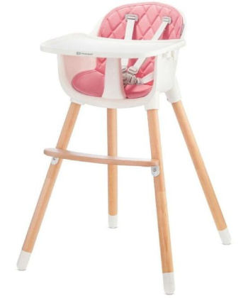 Kinderkraft Sienna high stolica za hranjenje dece 2u1 Pink