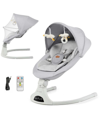 Kinderkraft Tulsy ljuljaška za bebe do 9 kg Grey