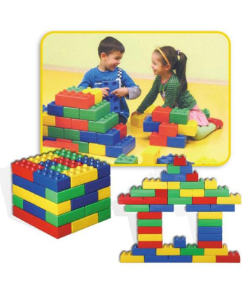 Konstruktor set kocke 48 komada kreativna igračka za decu - 7574