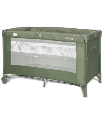 Lorelli Carina prenosivi krevetac za bebe 2 nivoa Oil Green Stars