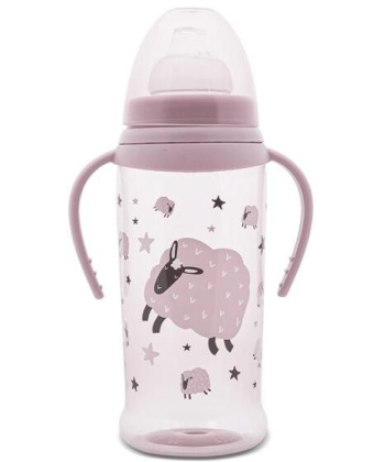 Lorelli My Friend flašica sa mekanim kljunom i ručkama 350ml - Mellow Rose