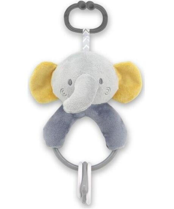 Lorelli plišana zvečka za bebe Elephant Grey