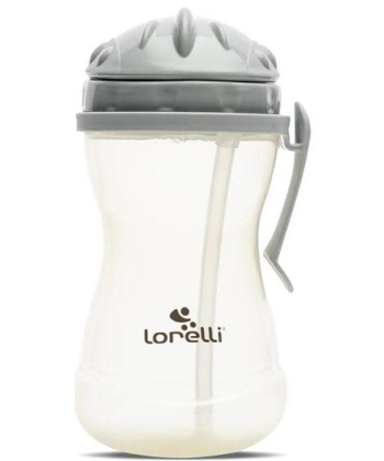 Lorelli sportska šolja sa ručkom za decu 360ml - Grey/Yellow