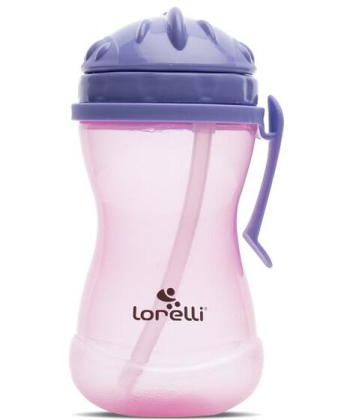 Lorelli sportska šolja sa ručkom za decu 360ml - Purple/Pink