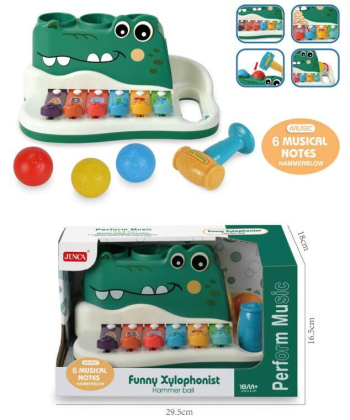 Merx zabavni krokodil muzička igračka za decu - A072746