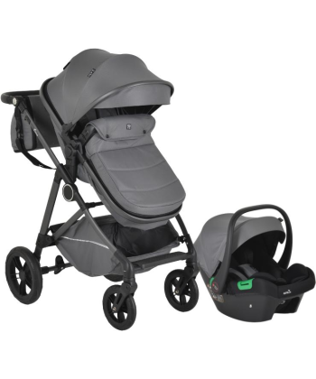Moni Lara kolica za bebe 2 u 1 sa auto sedištem Grey