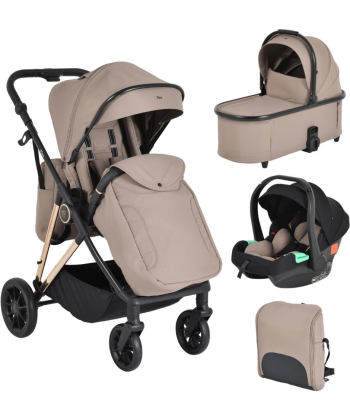 Moni Merci kolica za bebe 3 u 1 Beige