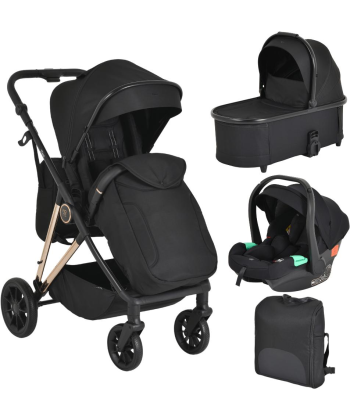 Moni Merci kolica za bebe 3 u 1 Onyx Black