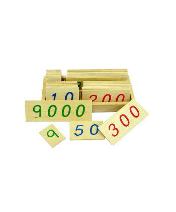Montesori Drvene numeričke pločice 1-9000 manje sa kutijom igračka za decu - 14089