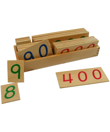 Montesori Drvene numeričke pločice 1-9000 veće sa kutijom igračka za decu - 14087