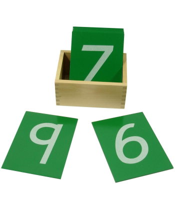 Montesori Taktilne kartice sa brojevima na šmirgl papiru igračka za decu - 14069