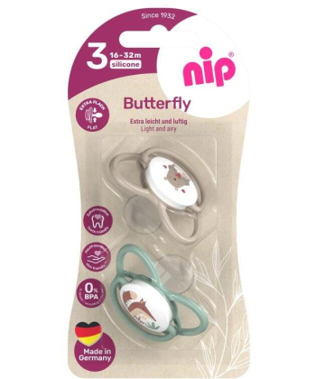 Nip Butterfly laže za bebe silikon 16-32m 2 komada