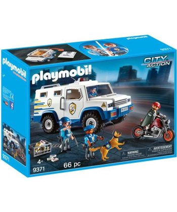 Playmobil set za igru dece City Action Policijski transporter novca 66 elemenata - 19411