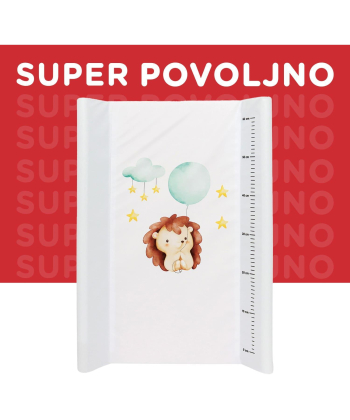 Puerri tvrdi pult za presvlačenje 70x50 cm bebe Jež