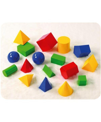 PVC Geometrijska tela 17 elemenata igračka za decu - 10340