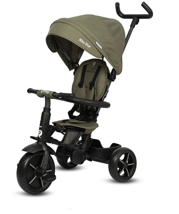 QPlay Rito Star tricikl za decu do 25 kg Armygreen