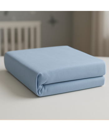 Ready čaršav za krevetac za bebe sa lastišom 120x60cm Plava