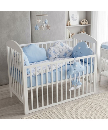 Ready komplet posteljina za krevetac za bebe Oblačić Plava 120x60 cm