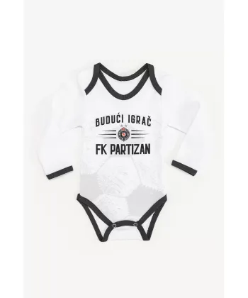 STEFAN bodi za bebe dug rukav Partizan budući igrač veličina 74