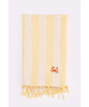 STEFAN Pareo muslin prekrivač za decu 80x160cm Žuta