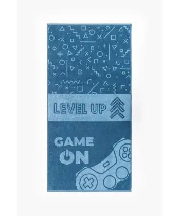 STEFAN plažni peškir za decu 70x140 Game Plavi