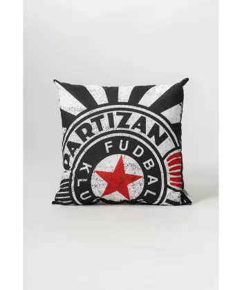 STEFAN ukrasni jastuk Partizan 40x40 cm grb fudbalskog kluba