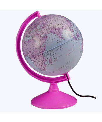 Svetleći globus prečnik 20 cm na engleskom jeziku Pink - 34815