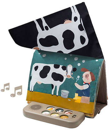Taf Toys edukativna knjiga za bebe sa zvukovima Farm Musical Tummy Time Book 22114156