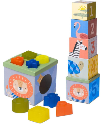 Taf Toys edukativne kocke za bebe Savannah Sort&Stack 22114074