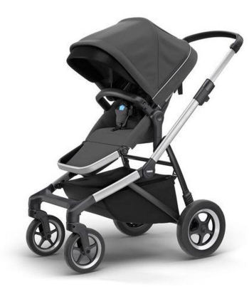 THULE Sleek kolica za decu sa sivim ramom Charcoal Grey