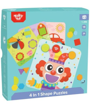 Tooky toy 4u1 puzle 34 kom - A071172