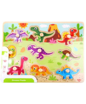 Tooky toy drvena igračka za decu umetaljka Dinosaurusi - A058569
