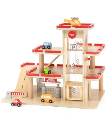 Viga drvena parking garaža igračka za decu 1041868