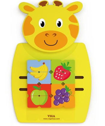Viga Grafomotorički voćni mozaik drvena igračka za decu - 22696