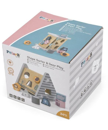 Viga PolarB Piramida sa umetaljkom drvena igračka za decu - 22672