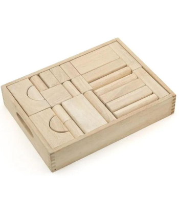 Viga set Matematički blokovi 46 komada drvena edukativna igračka za decu - 32798