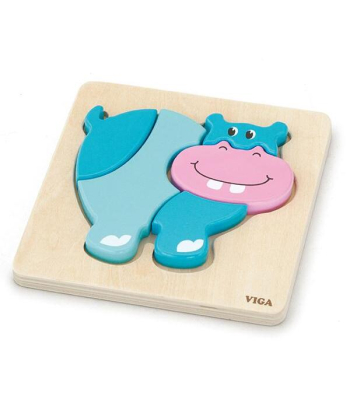 Viga Slagalica Hippo Drvena igračka za decu - 19804