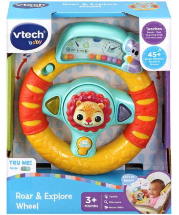Vtech Muzički volan za bebe Roar&Explorer Wheel - 32791