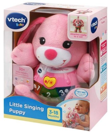 Vtech pas koji peva interaktivna igračka za bebe Roze - 1020971