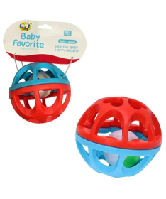 Zvečka za bebe Lopta plavo-crvena